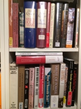 Full bookshelves